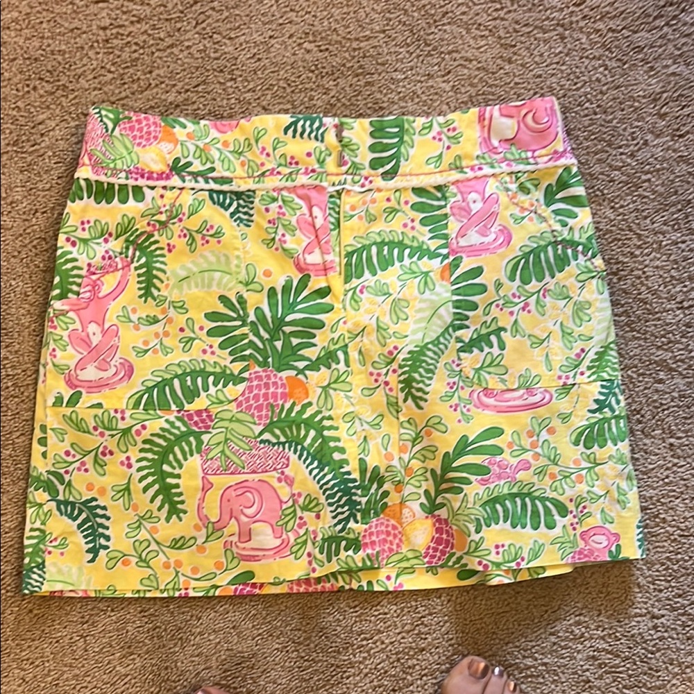 Rare Lilly Pulitzer yellow skort size 2